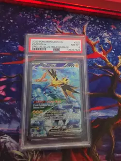 PSA 8 Zapdos ex - 202/165 - 151 English - Pokemon - Read Description - Image 1
