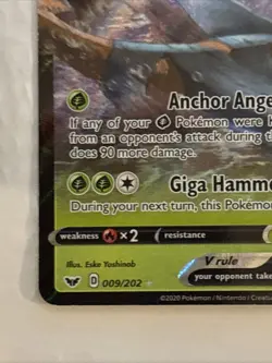 Pokemon TCG Dhelmise VMAX Shining Fates Holo Ultra Rare 009/202 - Image 5