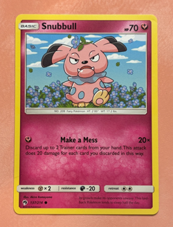 Snubbull (Fairy) ~Cute Pokemon Cards~ Pretty in Pink & Pastel Gallery - Image 1