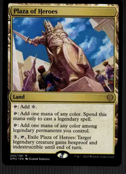 MTG Magic the Gathering Plaza of Heroes (252/447) Dominaria United NM NONFOIL - Image 1