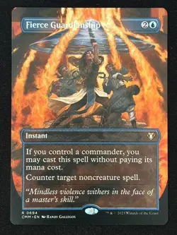 1x MTG Fierce Guardianship (Borderless) - Commander Masters (CMM) #694 - Magic - Image 1