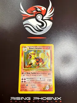 Rising Phoenix Pokemon Blaine's Arcanine 1/132 Gym Challenge Holo Exc Eng #2600 - Image 1