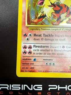 Rising Phoenix Pokemon Blaine's Arcanine 1/132 Gym Challenge Holo Exc Eng #2600 - Image 4