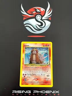 Rising Phoenix Pokemon - Entei 6/64 Neo Revelation Holo Good Eng #2629 - Image 1
