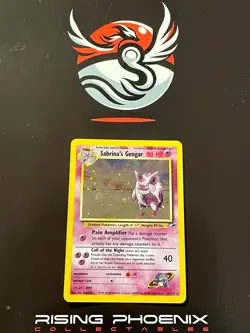 Rising Phoenix Pokemon - Sabrina's Gengar 14/132 Gym Heroes Near Mint #2498 - Image 1