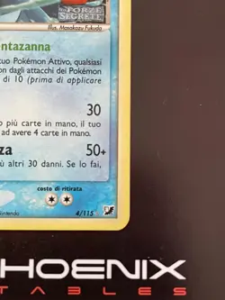 Rising Phoenix Pokemon - Feraligatr 4/115 EX Forze Segrete Stamped NM Ita #2651 - Image 5