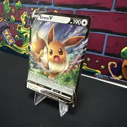 Pokemon Card Eevee V SWSH065 HOLO RARE - NM - Image 3
