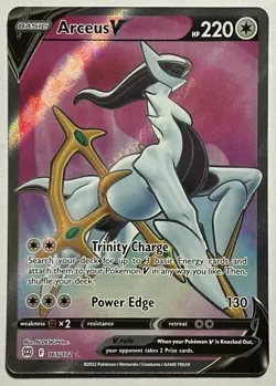 Arceus V 165/172 (NM) Full Art Sword & Shield: Brilliant Stars 2022 Pokemon TCG - Image 1