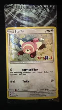 Pokemon Stufful 110/147 Toys R Us Stamped Sealed - Image 1