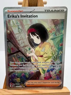 Pokemon TCG - S&V 151 - 203/165 Erika's Invitation - SIR - NM/M - Image 1