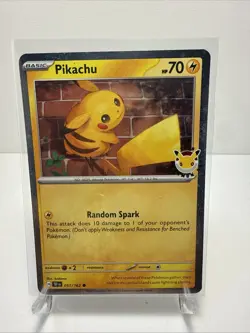 Pikachu 051/162 Pokemon Day 2026 - Anniversary Stamped NM #2 - Image 1