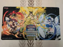 *** MIKANKO 2023 REGIONAL PLAYMAT WCQ *** KONAMI AUTHENTIC YUGIOH! - Image 1