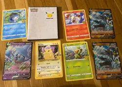 Pokemon 25th Anniversary First Partner Collector's Binder w/ 7 Jumbo Cards 820650809606 - Image 1