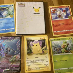 Pokemon 25th Anniversary First Partner Collector's Binder w/ 7 Jumbo Cards 820650809606 - Image 2