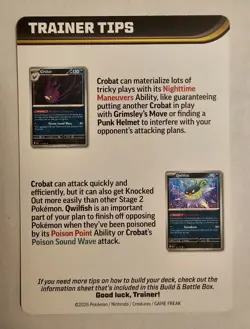 Mega Pyroar ex Trainer Tips Card from ME04: Chaos Rising Build and Battle - Image 2
