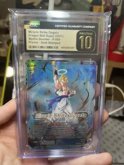 Miracle Strike Gogeta P-069 Alt Art Foil Dragon Ball Super Card Game | CGC 10 M - Image 3