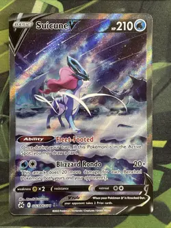 Suicune v Crown Zenith Galarian Gallery Holo Ultra Rare Card GG38 GG70 - Image 1