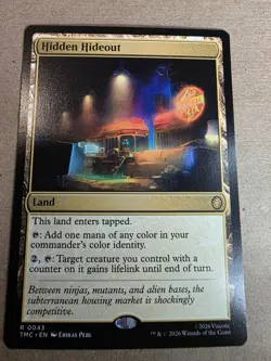 Hidden Hideout - Commander: Teenage Mutant Ninja Turtles Regular - Mtg - Image 1