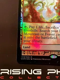 Rising Phoenix Mtg - Colline Boscose - Wooded Foothills - Zendikar Foil Ex #0114 - Image 4