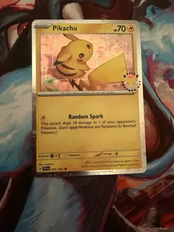 Pikachu 051/162 Stamped Pokemon Day 2026 Cosmos Holo - Image 1