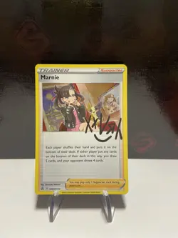 Pokemon Marnie SWSH120 Karte Mary Signature Black Star Promo Holo EN NM - Image 1