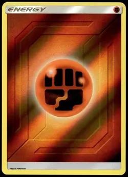 Fighting Energy (2019 Unnumbered) Common SM - Team Up Pokemon Reverse Holo NM/M - Image 2