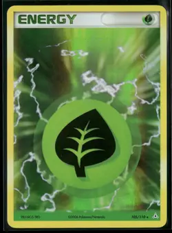 GRASS ENERGY 105/110 HOLO R LP HOLON PHANTOMS POKEMON HOLO - Image 2