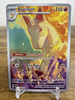 Rapidash 189/182 Sv10: Destined Rivals Illustration Rare Pokemon TCG - Image 1