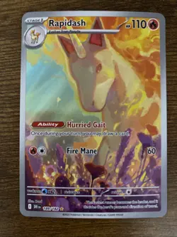 Rapidash 189/182 Sv10: Destined Rivals Illustration Rare Pokemon TCG - Image 2