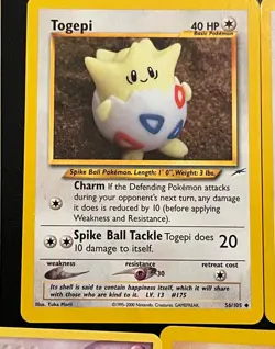 Pokemon TCG Vintage Lot of 5 Tangela Reverse Holofoil FRLG Yuka Morii Togepi - Image 3