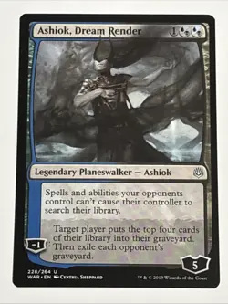 MTG War of the Spark Ashiok, Dream Render 228/264 NM - Image 1