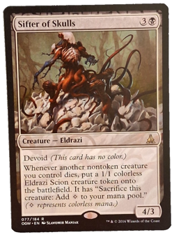 SIFTER OF SKULLS MAGIC: THE GATHERING 2016 WIZARDS OF THE COAST CARD 077/ 184 R - Image 1
