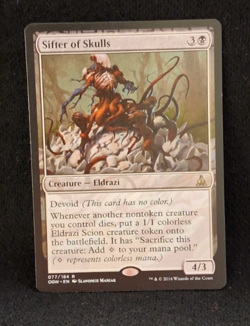 SIFTER OF SKULLS MAGIC: THE GATHERING 2016 WIZARDS OF THE COAST CARD 077/ 184 R - Image 3