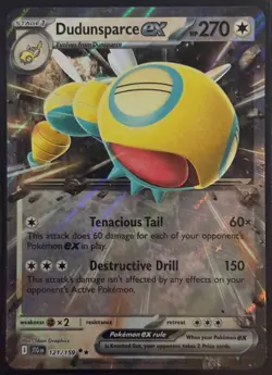Dudunsparce ex 121/159 Double Rare Journey Together NM Pokemon Card - Image 1