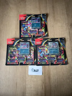 Pokemon Cards TCG Phantasmal Flames Triple Blister Pack x3 – Sealed NEW - Image 1