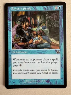 Rhystic Study - MTG - Prophecy - ENGL - ©2000 M/NM - Image 1