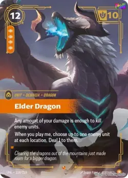 Riftbound Foil Elder Dragon 118/219 Unleashed NM - Image 1
