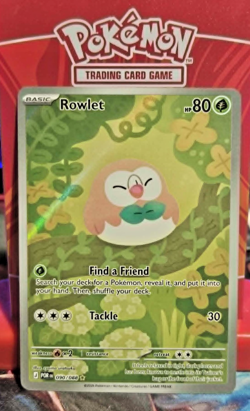 Pokemon Rowlet Illustration Rare Full Art Near Mint Perfect Order 090/088 - Image 1