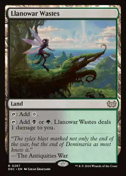 1 x Llanowar Wastes - Commander: Duskmourn: House of Horror - NM-Mint - MTG - Image 1
