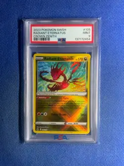 GRADED PSA 9 2023 Pokemon SWSH Radiant Eternatus Crown Zenith #105 - Image 1