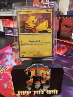 Pikachu 051/162 Pokemon Day STAMPED Cosmos SWIRL 🌀 Pokemon Day Promo - Image 1