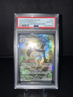 2023 Pokemon Pal en Meowscarada EX Special Illustration Rare #256 PSA Gem MT 10 - Image 2