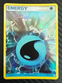 Pokemon TCG Water Energy Holon Phantoms 107/110 Reverse Holo LP - Image 1