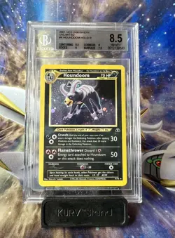 BGS 8.5 Houndoom 4/75 Neo Discovery Holo Rare Pokemon Card - Image 1
