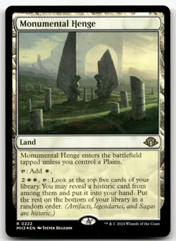 Monumental Henge #222 (Foil) (NM) Modern Horizons 3 MH3 Magic MTG - Image 1