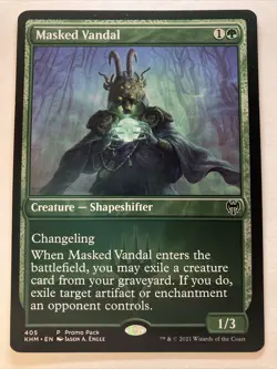Masked Vandal Kaldheim Promo MTG NM - Image 1