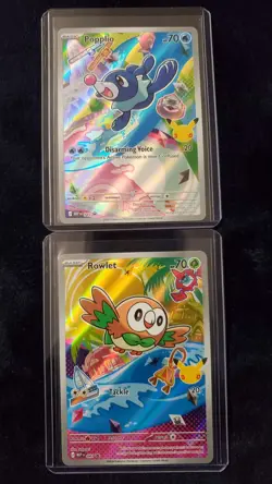 GEN 4 & GEN 7 STARTERS - Pokemon First Partner Illustration Collection Series 1 - Image 5