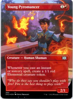 Young Pyromancer (Borderless) - FOIL - Double Masters 2022 - 364 NM - Image 1