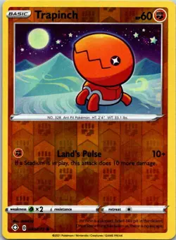 Trapinch 040/072 Reverse Holo Pokemon Shining Fates Near Mint - Image 1