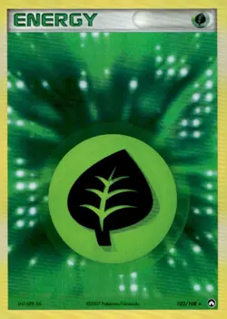 Grass Energy 103/108 Holo Rare Power Keepers Pokemon Near Mint - Image 1